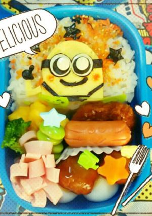 ミニオン弁当-レシピのメイン写真