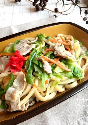 レンジで簡単！バター醤油焼うどん-レシピのメイン写真