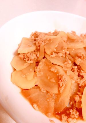じゃがいもと豚挽肉の甘辛煮【簡単】-レシピのメイン写真