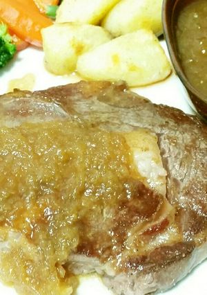 玉ねぎのこぶおろしステーキソース♪-レシピのメイン写真