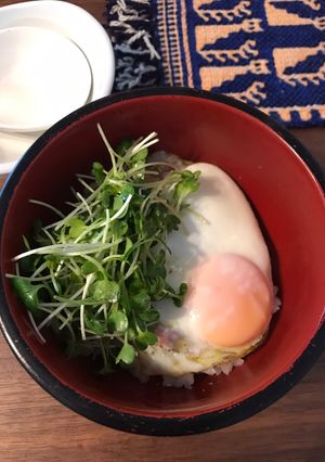 ハムエッグ丼-レシピのメイン写真