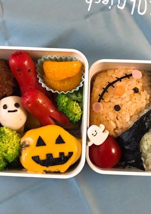 ハロウィン弁当♡-レシピのメイン写真