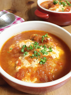 ジンジャートマトチキン煮込み-レシピのメイン写真