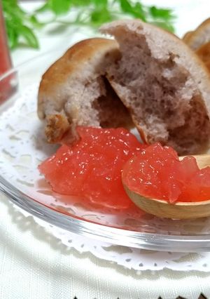 レンジで簡単！憧れのピンク色りんごジャム-レシピのメイン写真