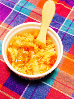 焼き鳥缶&トマト缶でマカロニトマトスープ-レシピのメイン写真