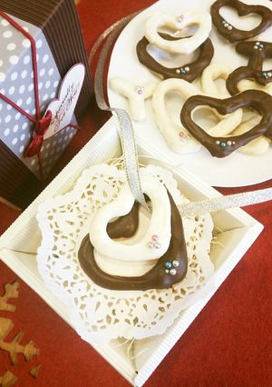 簡単♪オープンハート♡チョコクッキー-レシピのメイン写真