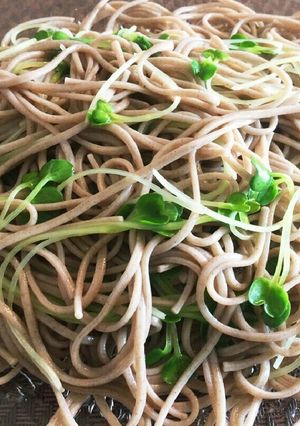 ざるそばにかいわれ大根♡ おしゃれ-レシピのメイン写真