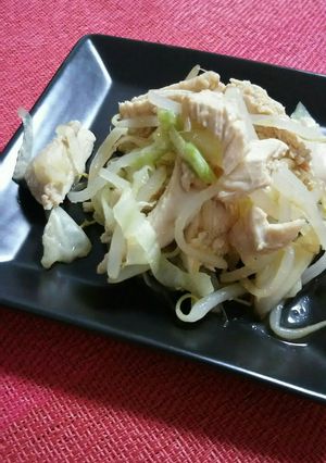 鶏むね肉とキャベツもやしの生姜醤油和え-レシピのメイン写真