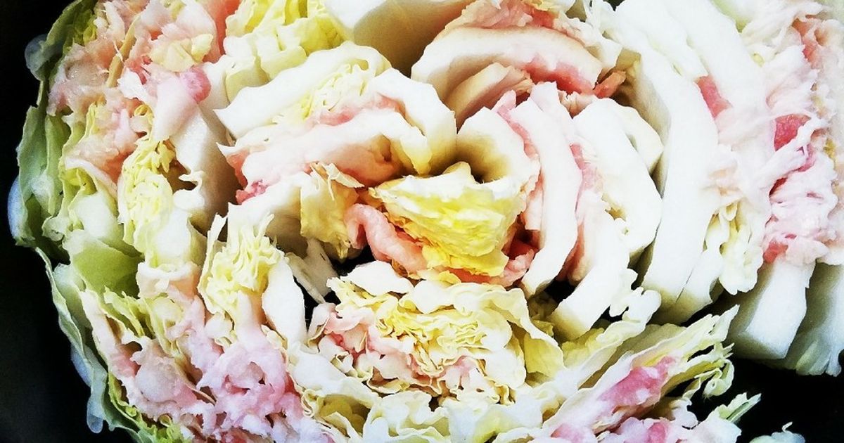 ミルフィーユ鍋 ど定番 白菜のミルフィーユ鍋 ／ #きょう何食べた #これうまつゆ