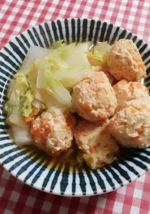 あったか♡白菜と鶏団子の生姜煮-レシピのメイン写真