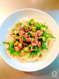 きゅうりとツナの冷製パスタ-レシピのメイン写真
