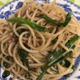 簡単美味しいイカの塩辛パスタ♪