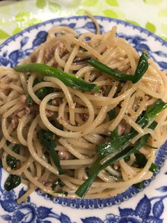 簡単美味しいイカの塩辛パスタ♪-レシピのメイン写真