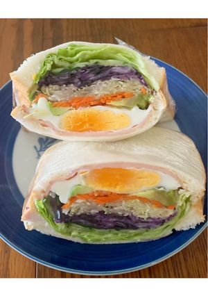 野菜たっぷり カラフルサンドイッチ-レシピのメイン写真