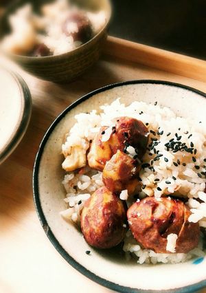 昆布茶を使って、お手軽栗ごはん。-レシピのメイン写真