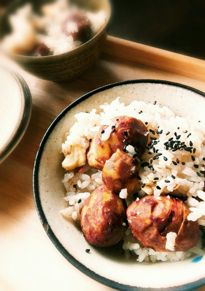昆布茶を使って、お手軽栗ごはん。-レシピのメイン写真