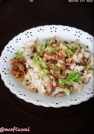 疲労回復♪キノコ豚レタス炒飯-レシピのメイン写真