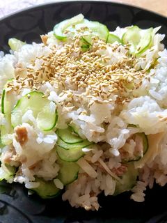 サッパリ!きゅうり、ガリ、ツナの混ぜご飯-レシピのメイン写真