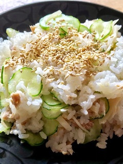 サッパリ!きゅうり、ガリ、ツナの混ぜご飯-レシピのメイン写真