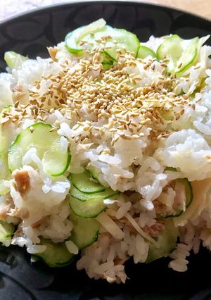 サッパリ！きゅうり、ガリ、ツナの混ぜご飯-レシピのメイン写真