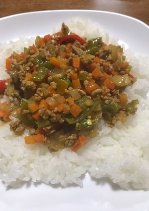 野菜たっぷりドライカレー-レシピのメイン写真