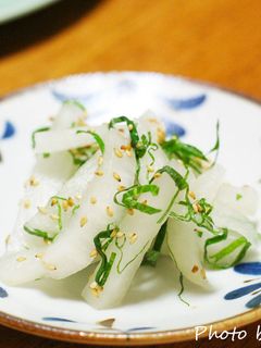 超簡単☆大根と青じその即席漬け-レシピのメイン写真
