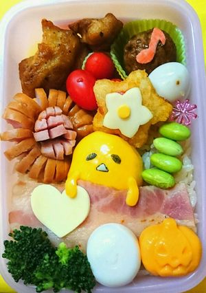 ぐでたまのエビピラフお弁当(*´∇｀*)-レシピのメイン写真