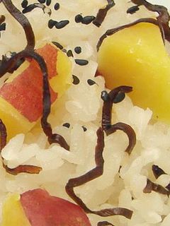 さつまいもごはん(餅米入り)-レシピのメイン写真