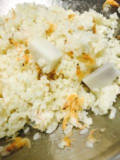 里芋 桜エビ 炊き込みご飯 QC白だし-レシピのメイン写真