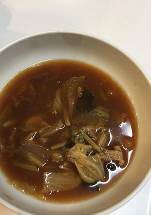 残ったお味噌汁で 鍋風-レシピのメイン写真