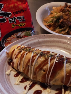うまからっ!辛ラーメンオムそば&焼きそば-レシピのメイン写真