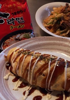 うまからっ!辛ラーメンオムそば&焼きそば-レシピのメイン写真