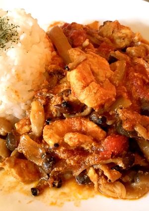 ココナッツミルクのゴロゴロチキンカレー♡-レシピのメイン写真