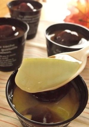 とろける抹茶ラテプリン 栗&みたらし餡-レシピのメイン写真