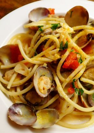 あさりと角切りトマトのパスタ-レシピのメイン写真