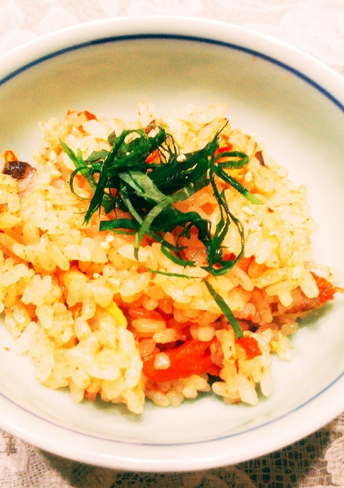 トマトの出汁で！夏の炊き込みご飯-レシピのメイン写真