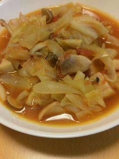 鶏肉とキャベツのトマト煮込みスープ-レシピのメイン写真