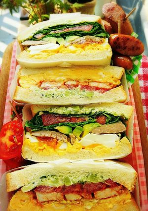 カフェ風☆おしゃれサンドイッチ-レシピのメイン写真
