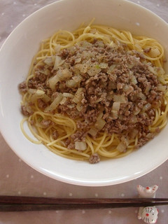柚子胡椒のそぼろパスタ-レシピのメイン写真