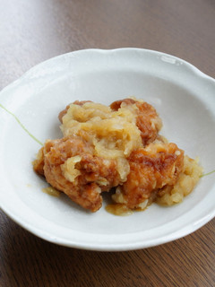唐揚げの玉ねぎこぶおろしの煮物-レシピのメイン写真