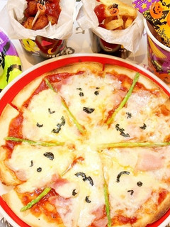 アスパラベーコンとモッツァレラおばけピザ-レシピのメイン写真