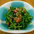 ほうれん草のみそピー和え