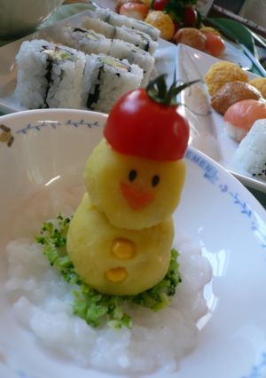 赤ちゃんだってクリスマス☆７ヶ月の離乳食-レシピのメイン写真