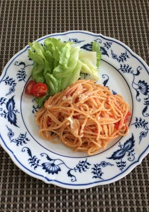 おそろしや炊飯器でトマトパスタ-レシピのメイン写真