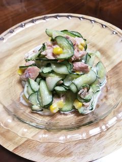 きゅうりとツナの簡単☆マヨサラダ-レシピのメイン写真