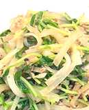 ポン酢味の常備菜！豆苗と大根のツナ炒め