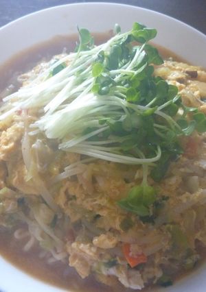 辛ラーメン☆玉子チーズあんかけ-レシピのメイン写真