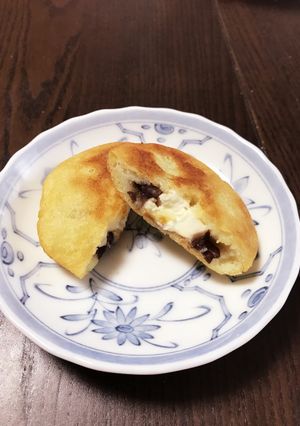 お芋の天ぷら（あんこ&クリームチーズ入）-レシピのメイン写真