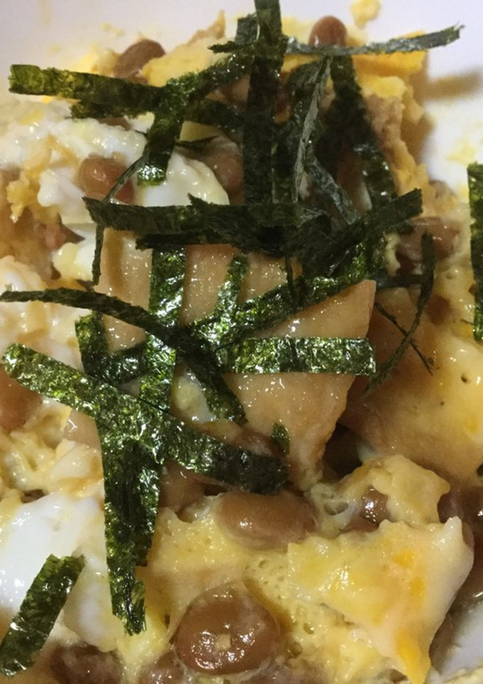 納豆と厚揚げの茶碗蒸し風-レシピのメイン写真