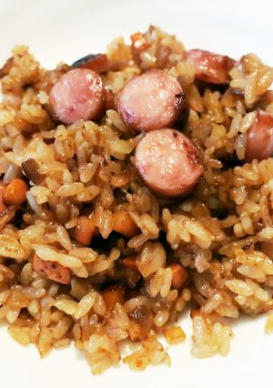 簡単！焦がし醤油が香ばしい♪黒チャーハン-レシピのメイン写真
